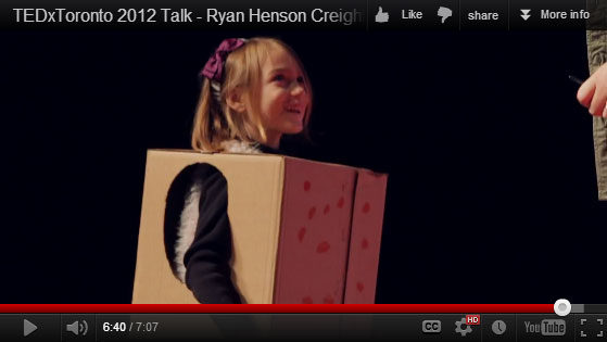 Cassie Creighton and Ryan Henson Creighton at TEDx Toronto talk about Ponycorns